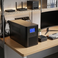 Onduleur DC 650-2KVA sans entretien avec batterie au plomb-acide, onde sinusoïdale pure, monophasé, pour surveillance informatique, usage de bureau et situations d'urgence