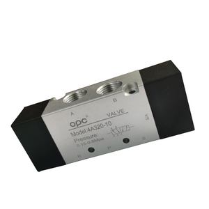 Válvula Solenoide de Control Neumático Serie 4A300 para Compresor de Aire, Bolsa de Plástico, 1/4'' 3/8'' 3/5, Disponible en Negro/Blanco - Product Image 1