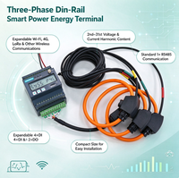 Compteur intelligent AMR IoT industriel sans fil triphasé, compteur numérique intelligent RS485 Modbus, compteur d'énergie