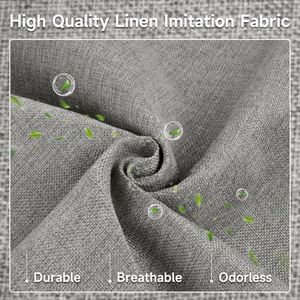 Large Foldable Fabric Clothing Storage <b>Box</b> With Lid PU Handles Label Slot Dark Grey <b>Wardrobe</b> Closet Organizer Bin - Product Image 4