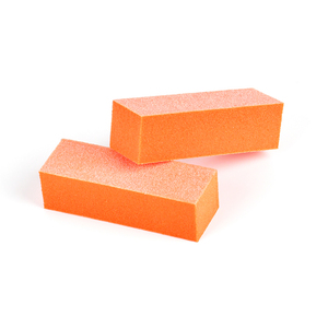 US Free Shipping 3 Way <b>Orange</b> Nail Buffer Block 80/80/100 Grit for Manicure - Product Image 1