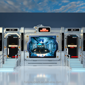 Parc d'attractions gonflable avec simulateur de cinéma 5D à immersion en dôme à 360 degrés avec autos tamponneuses et équipement de train MR en vente - Product Image 6