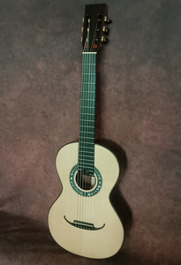 Custom 37-Inch High-End Classic Acoustic Guitar Spruce Body Mahogany Koa 19 Century Style Handmade Ebony Nylon Strings Wholesale - Product Image 2