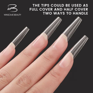 <span class=keywords><strong>Tips</strong></span> de Gel Suave Marca Propia Gel X para <span class=keywords><strong>Uñas</strong></span> Postizas a Presión Transparentes de Cobertura Total - Product Image 5