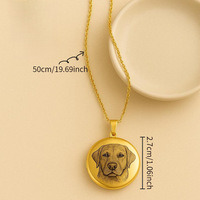 Collar con Placa de Identificación Personalizada para Perro, Grabado con Foto, Acero Inoxidable, Medallón Conmemorativo para Mascotas, Joyería con Nombre de Gato, Regalo DIY