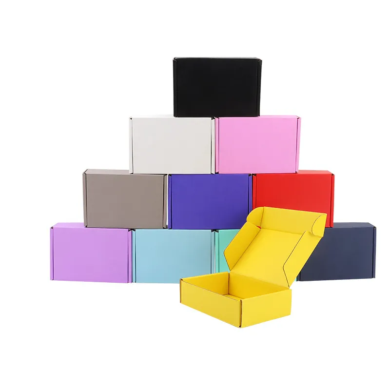 Wholesale Custom Printed Unique Corrugated Box Custom Logo Colored Cardboard Mailer Box