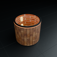 Table de bar éclairée moderne à effet miroir LED Tiki Whisky pour l'extérieur pour les pubs, les cafés, les hôtels, les centres commerciaux
