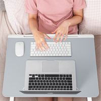 Verstelbare Draagbare Opvouwbare Bed Lederen Laptop Boek Stand Lade Verstelbare Laptop Bureau Studie Tafel Bed