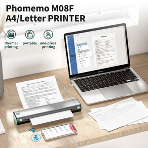 포메모 M08F <span class=keywords><strong>A4</strong></span> 휴대용 열전사 프린터 컴팩트 미니 <span class=keywords><strong>A4</strong></span> 프린팅 머신 안드로이드용 사무실 및 여행용 열전사 용지 형식 - Product Image 4