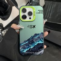 Coques de téléphone antichoc pour iPhone 17 Air 16 15 Plus Pro Max 14 13 12 11, protection arrière anti-chute, motifs avion et montagne