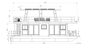 Điện Catamaran buồm du thuyền năng lượng mặt trời Powered cabin <span class=keywords><strong>Cruiser</strong></span> thuyền nhôm thân tàu cho đại dương Cruising du lịch điều lệ cho thuê - Product Image 6