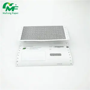 Stampa di ricevute di carta autocopiante di alta qualità a basso prezzo personalizzato in bianco busta Pin Payslip