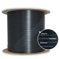 Kabel Drop FTTH Outdoor 1 Core G652/G655/G657 Harga Terbaik Pabrik Shenzhen, Kawat Baja Terlilit GALVANIZED untuk Telekomunikasi Telkom