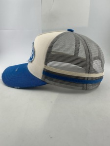 Gorras <span class=keywords><strong>de</strong></span> malla tipo trucker personalizadas <span class=keywords><strong>de</strong></span> moda australiana con 2 rayas, 5 paneles, etiqueta bordada en 3D, <span class=keywords><strong>gorra</strong></span> <span class=keywords><strong>de</strong></span> malla tipo trucker estilo campestre, gorras <span class=keywords><strong>de</strong></span> béisbol - Product Image 5