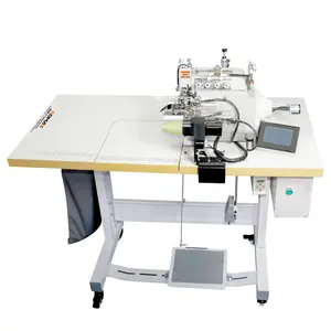 Mesin jahit somax sm01 Overlock mesin jahit industri kerah bulat kaus leher jahit overlock