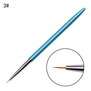 Ensemble de stylos de peinture pour nail art, style classique, pinceau en nylon, liner, forme de poils, manche en plastique durable, outil de manucure pour salon de nail art - Product Image 4