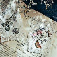 Personnalisé Vintage Frotter Sur Transfert Autocollant Albums Autocollants Scrapbook Journal Autocollant pour DIY Art Craft