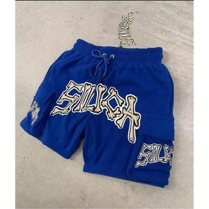 กางเกงขาสั้นชายหาดผ้าคอตตอน100% ผสมสีสำหรับผู้ชายกางเกงขาสั้นสไตล์สตรีทแวร์แห้งเร็วมีโลโก้ตามสั่ง - Product Image 5