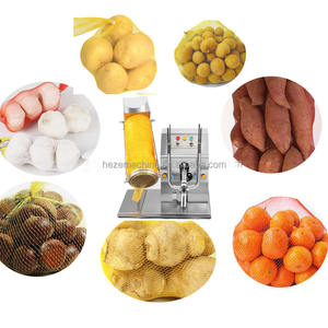 電気野菜ネットバッグクリッパーマシンオレンジメッシュバッグシーラーホッチキスポテトオニオンダブルクリッピングマシンパッキング用 - Product Image 2