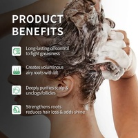 Sampo Organik Tea Tree Peppermint Gel Perawatan Lembut 2-in-1 Anti-Ketombe Anti-Rontok Anti-Kusut Menyegarkan