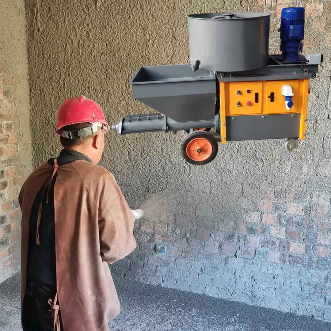 High Speed Yg711 Mortar Spray Machine cement mortar spraying automatic wall plaster machine