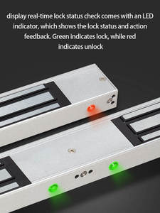 350kg (800lbs) Công suất cửa từ khóa Brass Key nhôm hợp kim thép cơ thể kiểm soát truy cập thiết bị tham dự cửa gỗ - Product Image 5