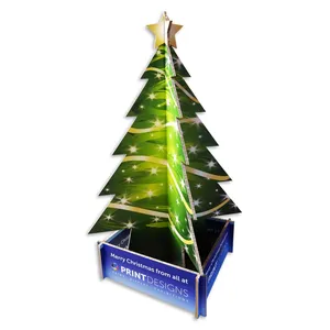 Wholesale cardboard Christmas trees display stands celebrate a festival
