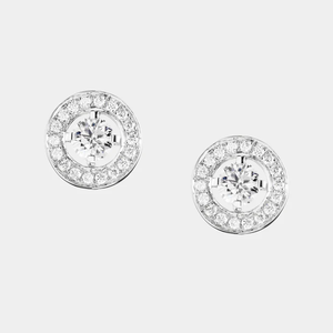 Pendientes de barra doble desigual con diamantes de moda, elegantes, combinación de barras largas y cortas con detalles de cristal para fiestas de cóctel - Product Image 5