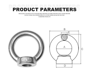 Thép không gỉ nâng mắt <span class=keywords><strong>Nuts</strong></span> kẽm mạ đinh tán Nut cho chăm sóc sức khỏe các ứng dụng GB tiêu chuẩn eyenuts SS Bolt - Product Image 2
