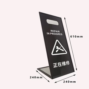 Panneau d'avertissement antidérapant en acrylique, Panneau de signalisation « Attention, marches en travaux », Fabricant de panneaux d'avertissement, Vente en gros - Product Image 4