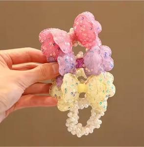 All'ingrosso <span class=keywords><strong>accessori</strong></span> per <span class=keywords><strong>bambini</strong></span> carini elastici con perla alta fascia di gomma per ragazze con lustrini di paillettes per <span class=keywords><strong>bambini</strong></span> - Product Image 2