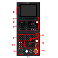Panel de Control CNC de 2 Ejes con Pantalla LCD de 8 Pulgadas para Torno, Marca FINGER, OEM/ODM, con Capacidad de Programa de 8GB, Sistema Operativo RT Linux, Garantía de 3 Años