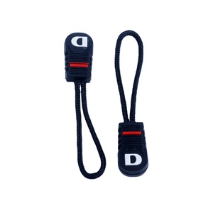Customized <strong>Rubber</strong> Zipper Puller <strong>Slider</strong> With Rope LR10002 - Product Image 1