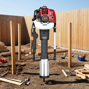 Vevor - Hincadora de postes a gasolina de 52 cc y 2 tiempos con 3 cabezales para instalar cercas - Product Image 2