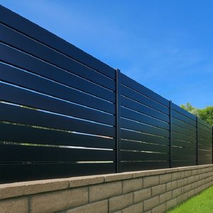 לוחות גדר לבנים איכותיים, עשה זאת בעצמך, במחיר נמוך, ללא חפירה, גדר אלומיניום מודרנית אופקית לפרטיות, אוסטרליה - Product Image 4