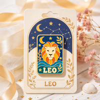 Promotion : Pin's en émail motif constellation, en métal carré, style dessin animé mignon, pour la vente en gros, cadeau, badge décoratif, pin's de revers personnalisés, thème zodiaque