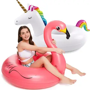 CHOOUOU Inflatables Jangadas para Piscina Tubos para Flutuante Lake Beach Floaty Swim Rings