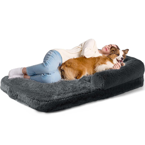 Faltbares Rechteck Luxus Katzen bett Cave & <span class=keywords><strong>Dog</strong></span> Raised Pet Couch Bett mit ortho pä dischem Memory Foam Beruhigender rutsch fester Boden - Product Image 2