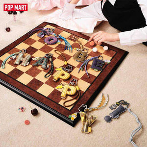 Auténtico para POP MART Lobubu MONSTERS Pin letra colgante caja ciega llavero figuras Material de felpa diseño aleatorio para el amor - Product Image 3