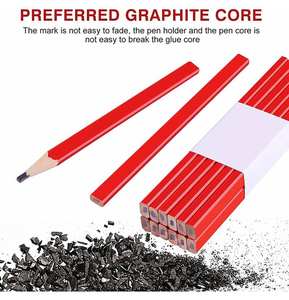 Lápices <span class=keywords><strong>de</strong></span> Madera Octagonales HB con Logotipo Personalizado, Lápiz <span class=keywords><strong>de</strong></span> Carpintero para Marcar Materiales Plásticos - Product Image 5