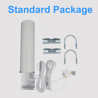 Antenne omnidirectionnelle multibande 4G LTE extérieure 800-960/1710-2700MHz 8dBi étanche avec câble de 10M pour CRC9 TS9 pour modem 3G 4G