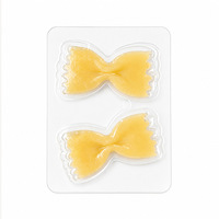 Patchs de Soin Contour des Yeux Hydratants et Éclaircissants en Gel, Anti-Cernes, en Forme de Nœud Papillon Jaune Unique