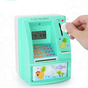 Top Quality Electronic Safe, Boxes Alcancia Abs Coin Atm With Password Lock Money Saving Box For Kids Material Toys/