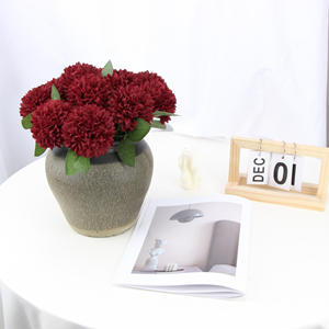 Bola de Crisantemo Artificial, Flor de Seda Roja, Decoración para Bodas, Decoración para el Hogar, Accesorio de Alta Simulación Reutilizable - Product Image 3