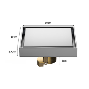 ניקוז רצפתי למקלחת מודרני מרובע נגד ריחות וחרקים, נירוסטה 304 - Product Image 6