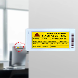 แฟ้มเอกสาร E-Ink พร้อมจอแสดงผลอิเล็กทรอนิกส์ ป้ายแสดงผลอิเล็กทรอนิกส์ ระบบสำนักงาน Eink วัสดุ ABS สำหรับการประชุมสำนักงานอัจฉริยะ - Product Image 1