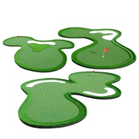 Tapis de putting en herbe artificielle pour enfants et adultes, 18 trous, mini, OEM ODM, vente en gros, pour l'entraînement du swing