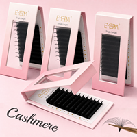 EMEDA Fournitures en gros pour extensions de cils individuels, Marque privée, Plateaux de cils individuels Volume Russe, Extensions de cils en Cachemire