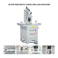 Máquina Perforadora Neumática de Bisagras JUNDE, 2870 rpm, 3 Husillos, Diámetro Máximo de 35 mm, Profundidad de 60 mm, Motor de 1.55 kW