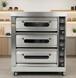 Four électrique commercial à 2 niveaux avec 4 plateaux et étagère, contrôle numérique, 380V, pour boulangerie, pizza, pâtisserie, <span class=keywords><strong>bon</strong></span> prix - Product Image 3